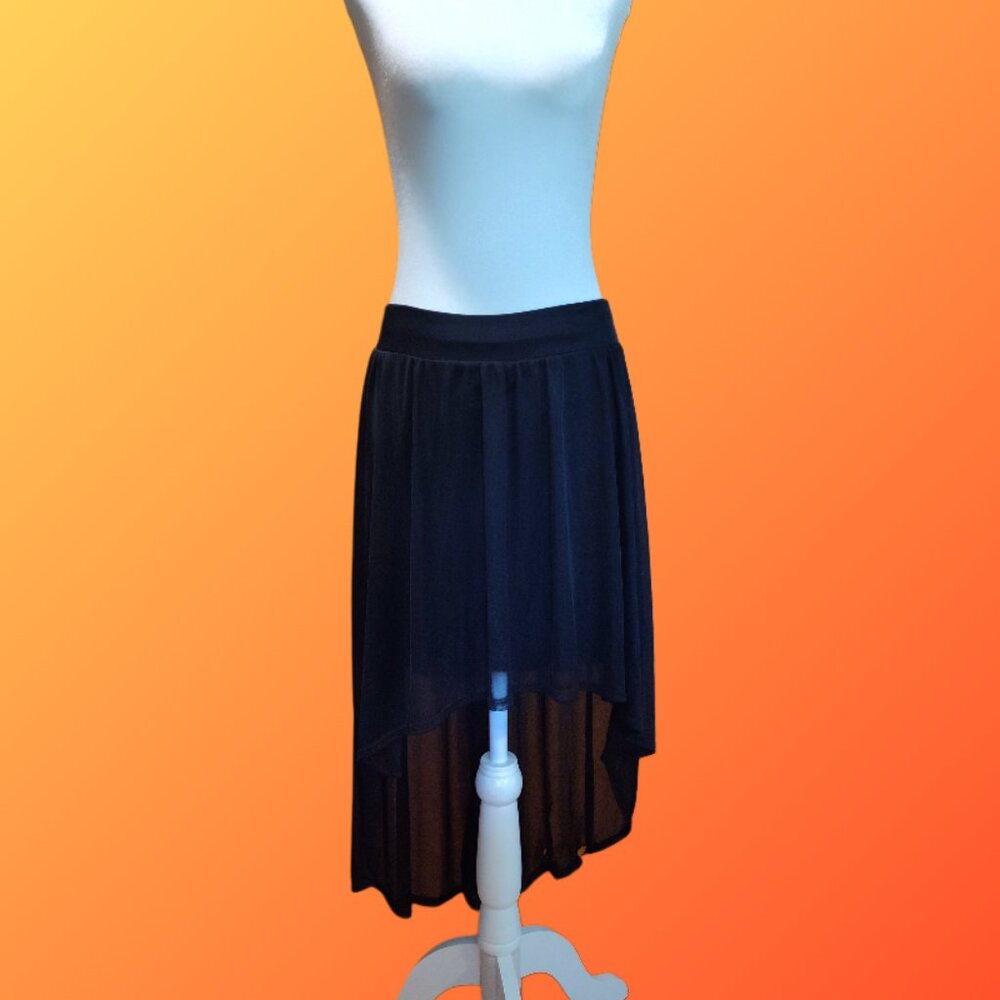 Women's High-Low Black Ballet Skirt Size S *Light Damage*